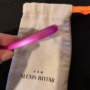 Alexis Bittar Lucite Bangle Bracelet Pink